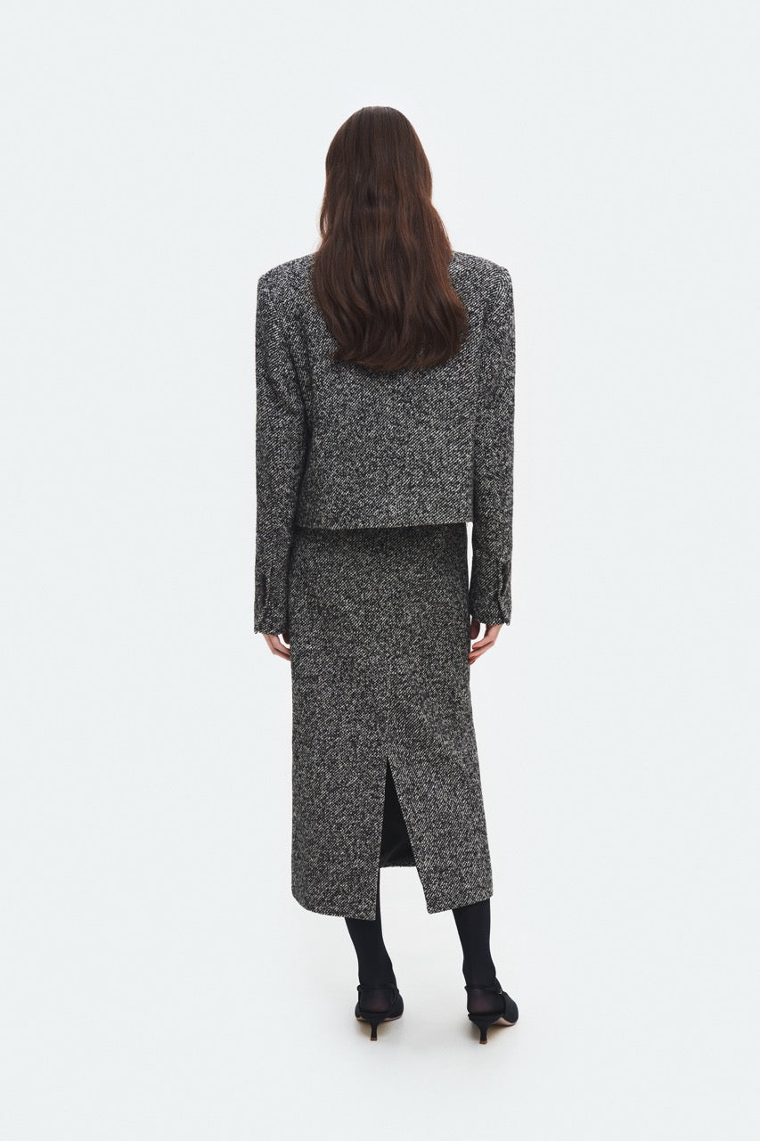 Box blazer in BOUCLETTE NATTÉ