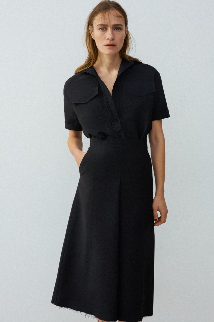 Bianca skirt in wool & silk