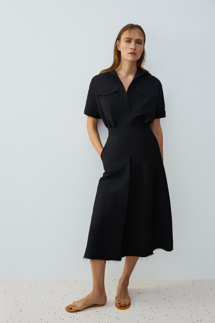 Bianca skirt in wool & silk