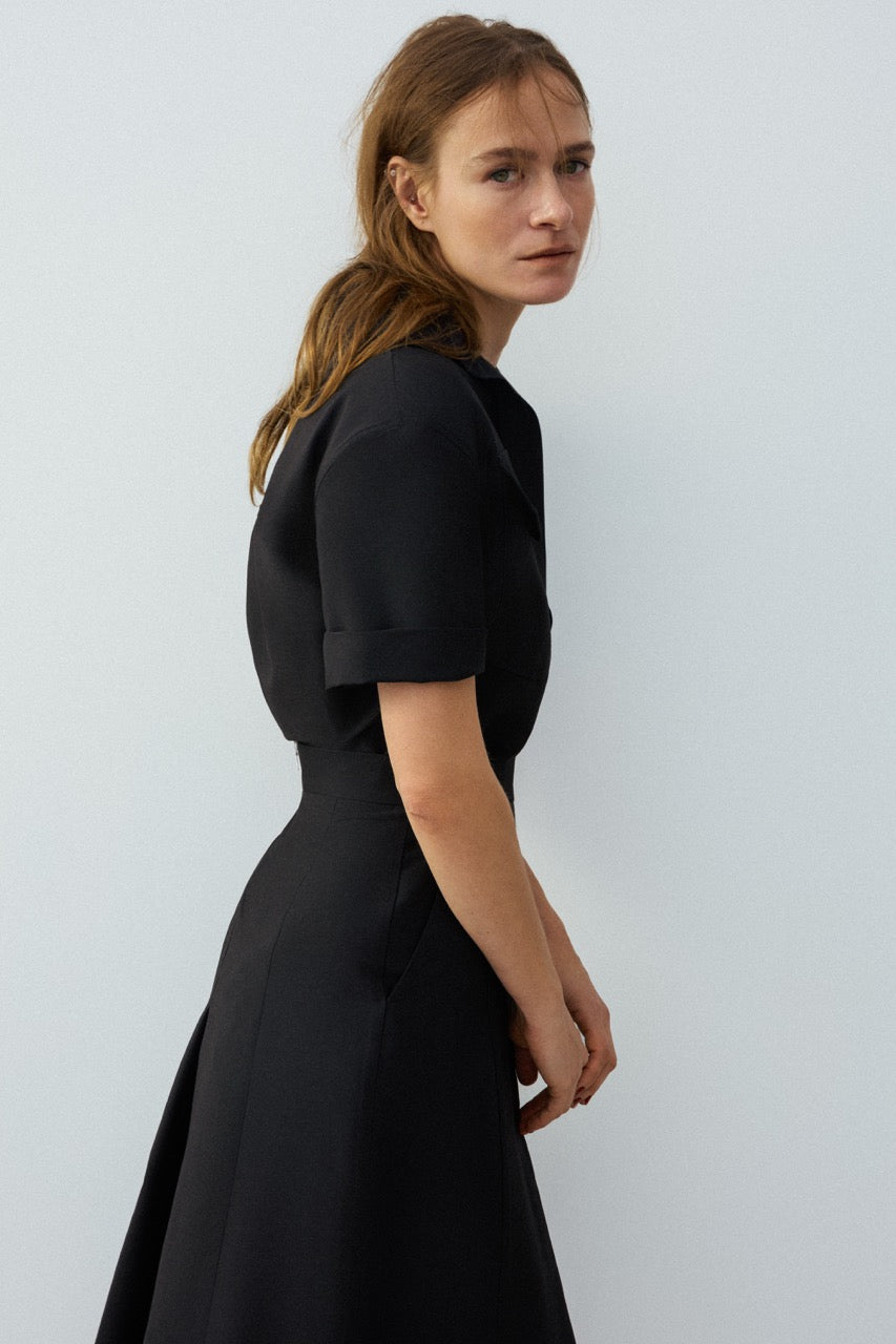 Bianca skirt in wool & silk