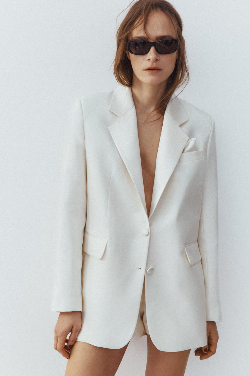 Manhattan blazer in wool & silk
