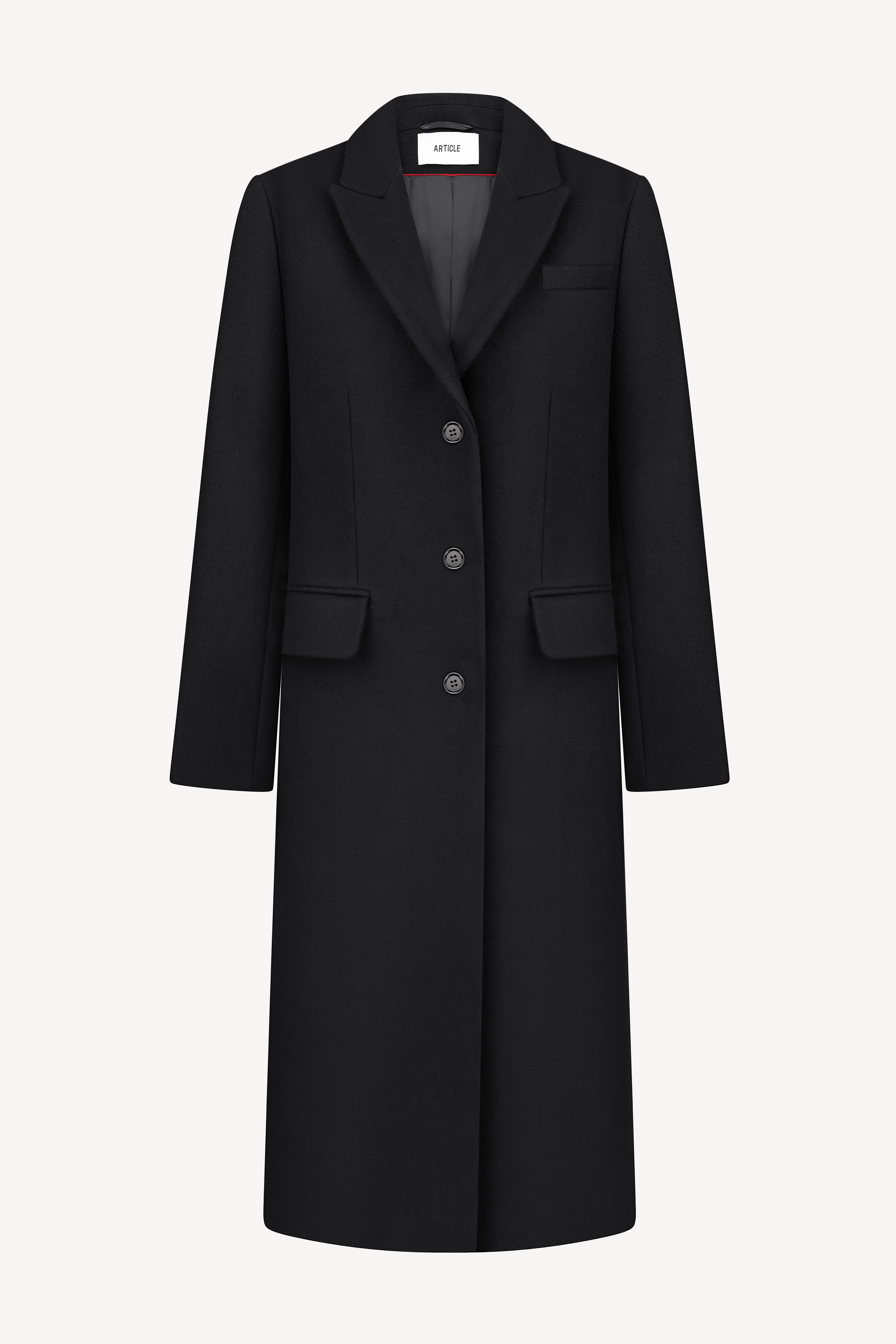 Crombie coat in wool