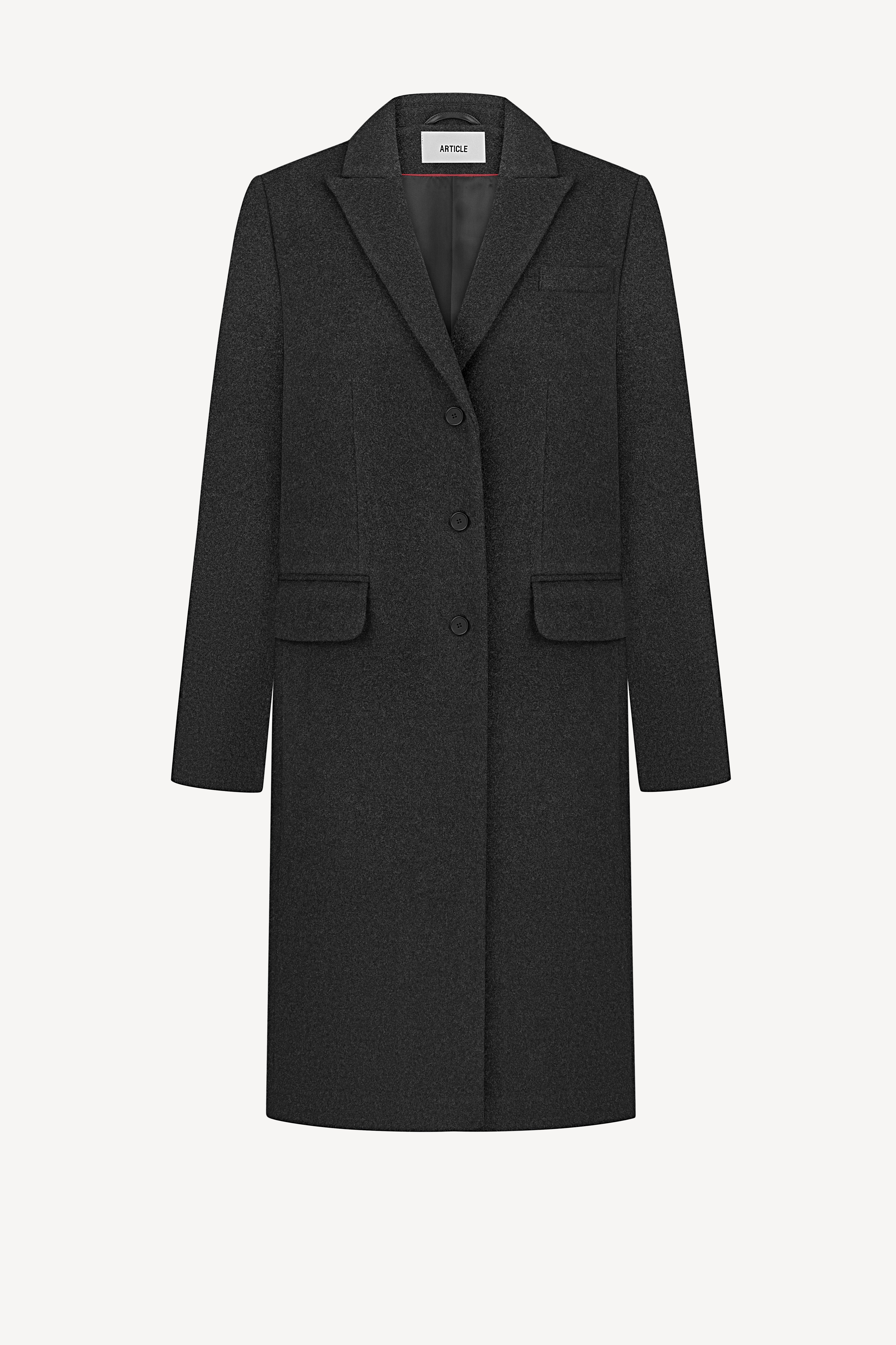 Crombie coat in wool