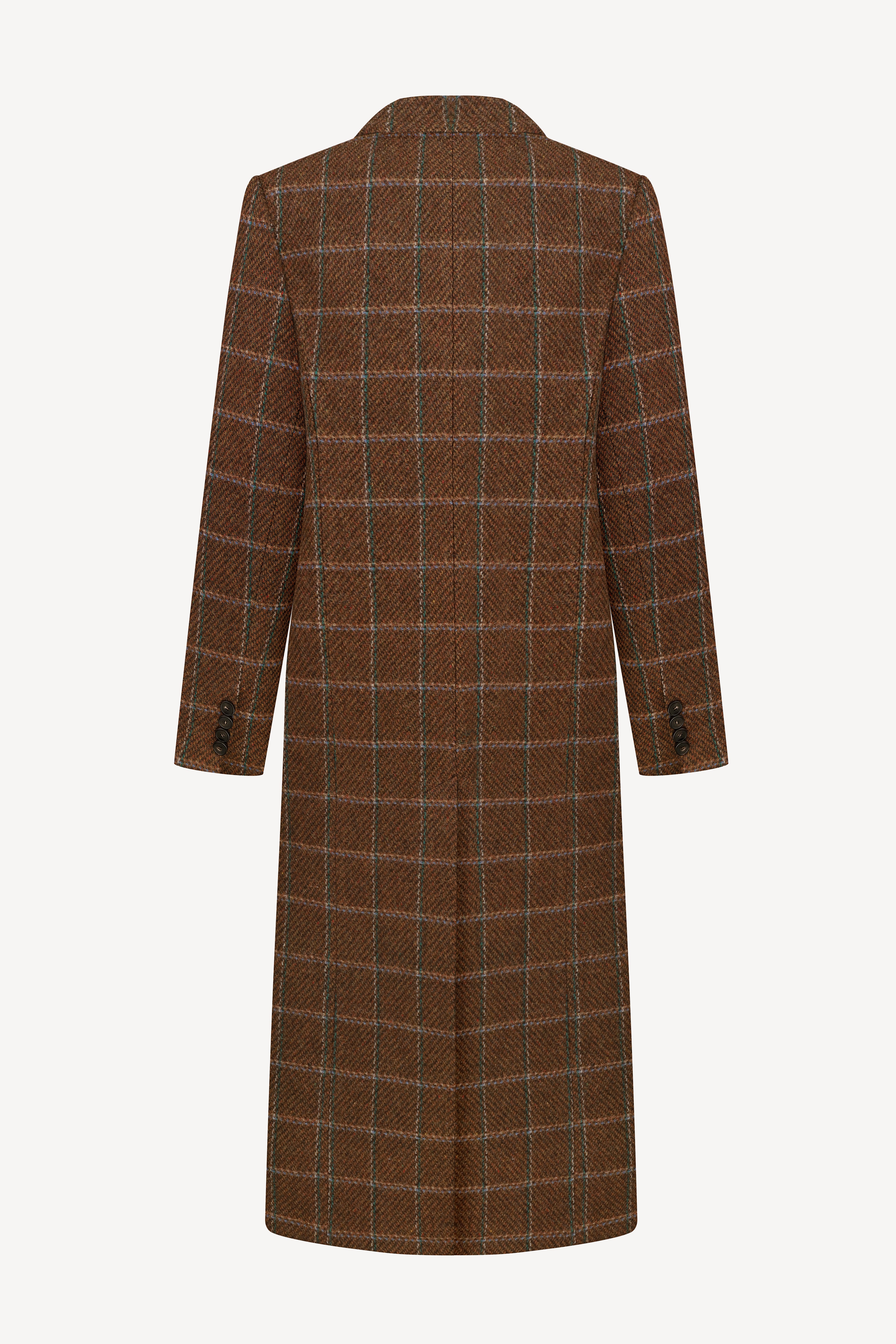 Alma coat in checked wool