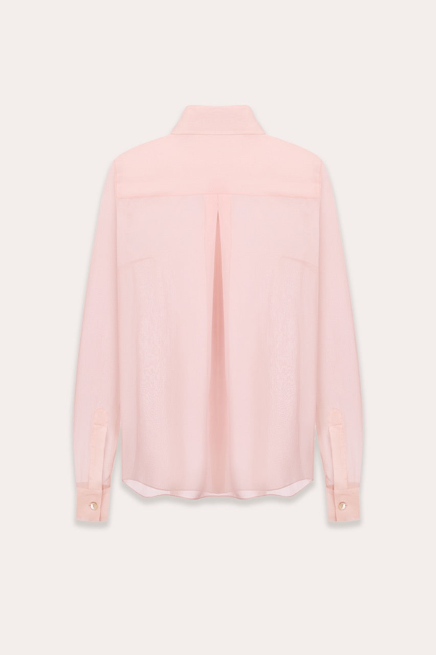 Fitted shirt in light silk