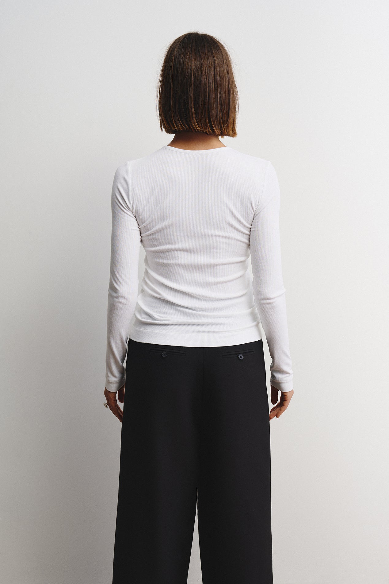 Longsleeve Oslo in ribbed cotton