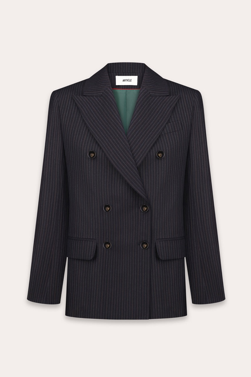 Grace blazer in pinstripes