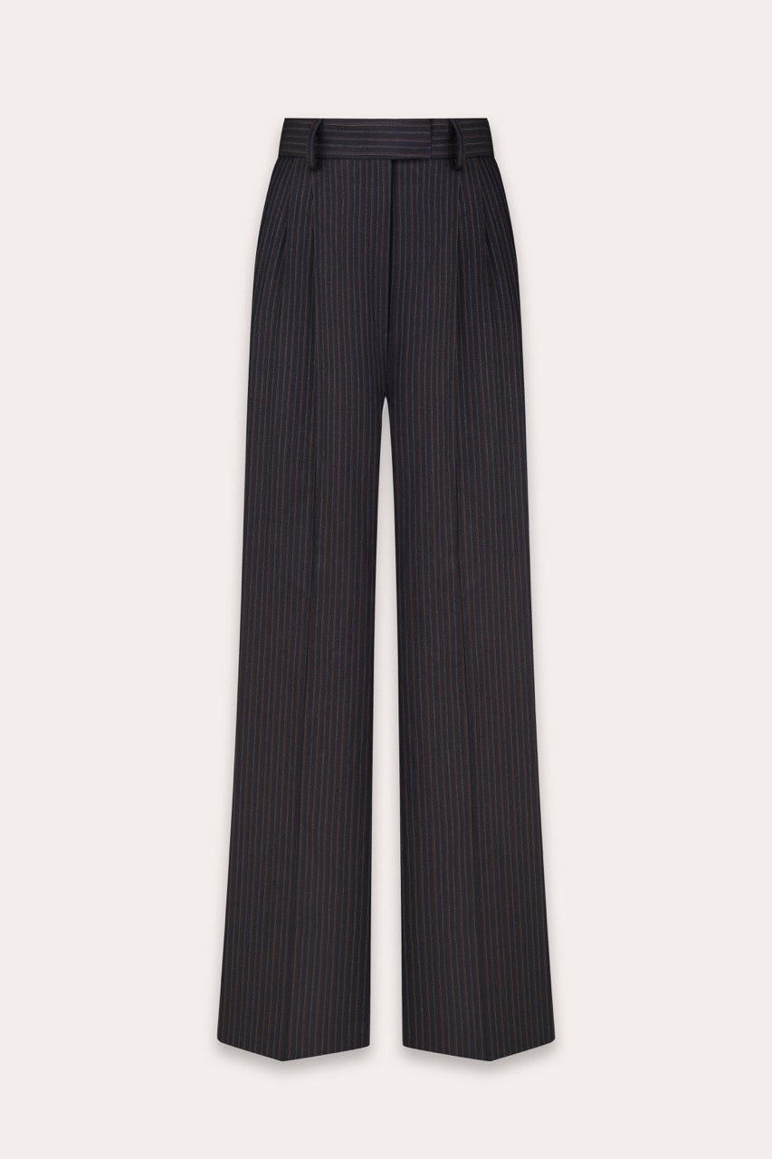 Classic trousers in pinstripe wool