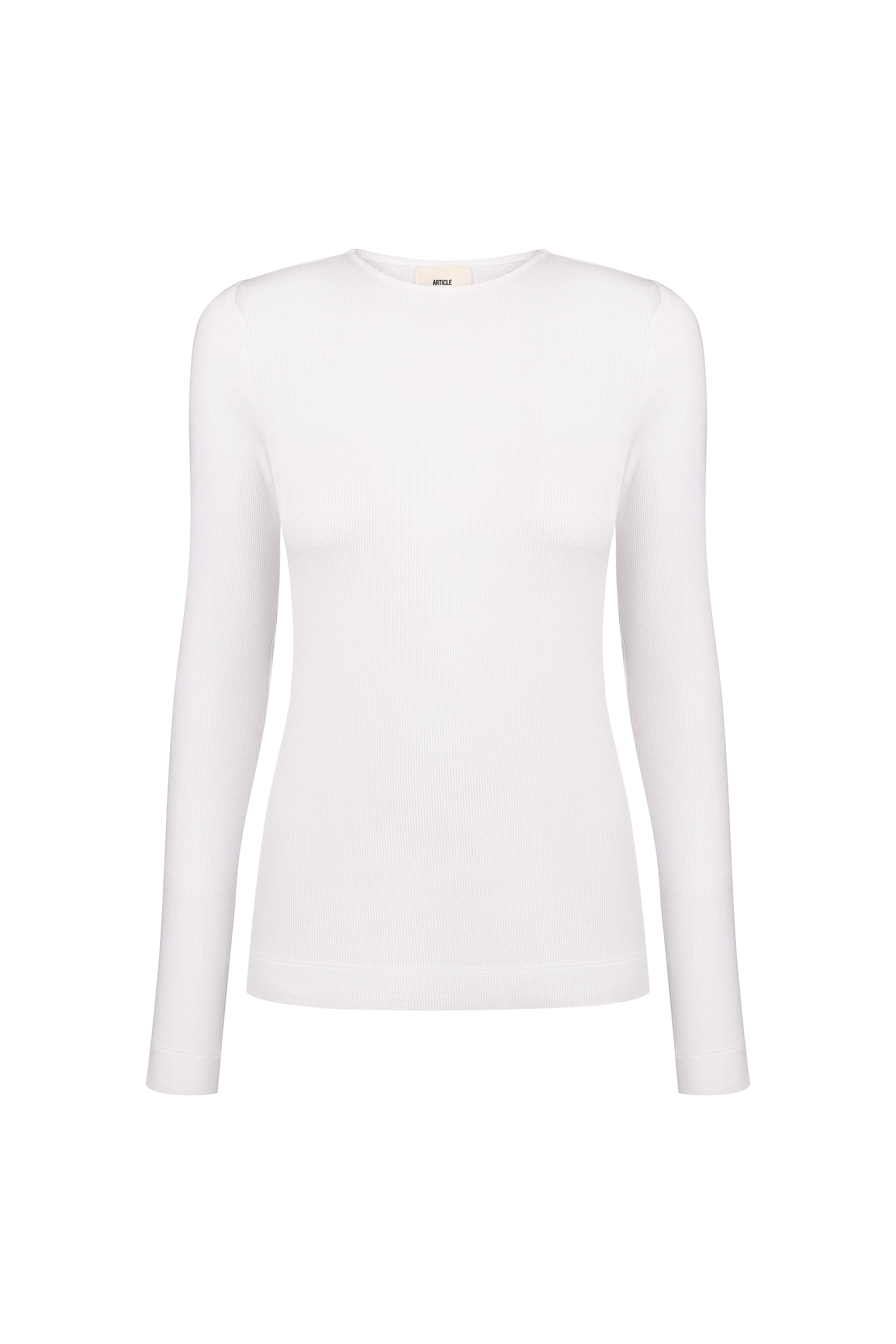 Longsleeve Oslo in ribbed cotton