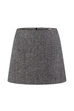 Load image into Gallery viewer, Triangle skirt in herringbone tweed
