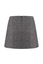 Load image into Gallery viewer, Triangle skirt in herringbone tweed
