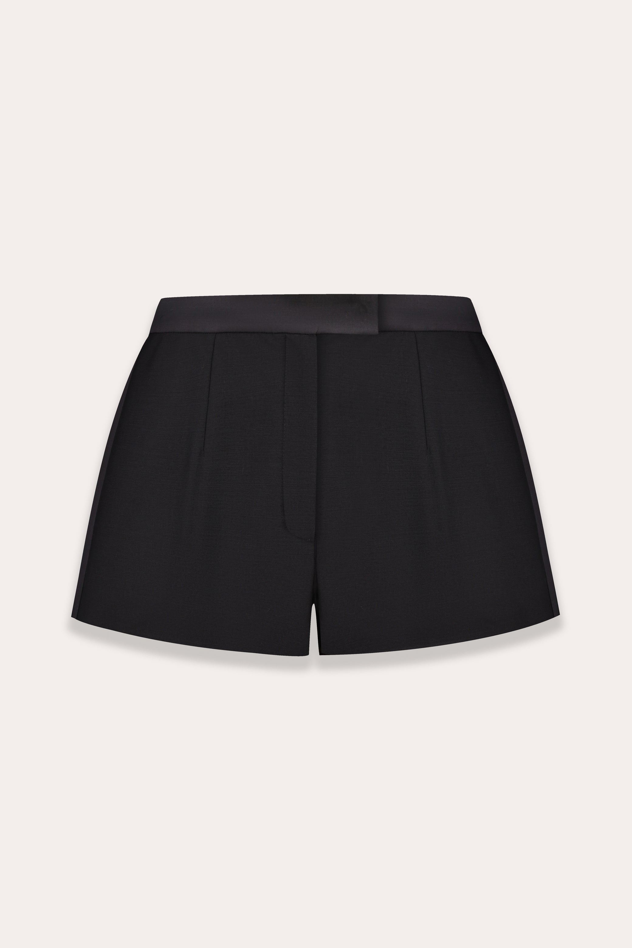 Tuxedo shorts in wool