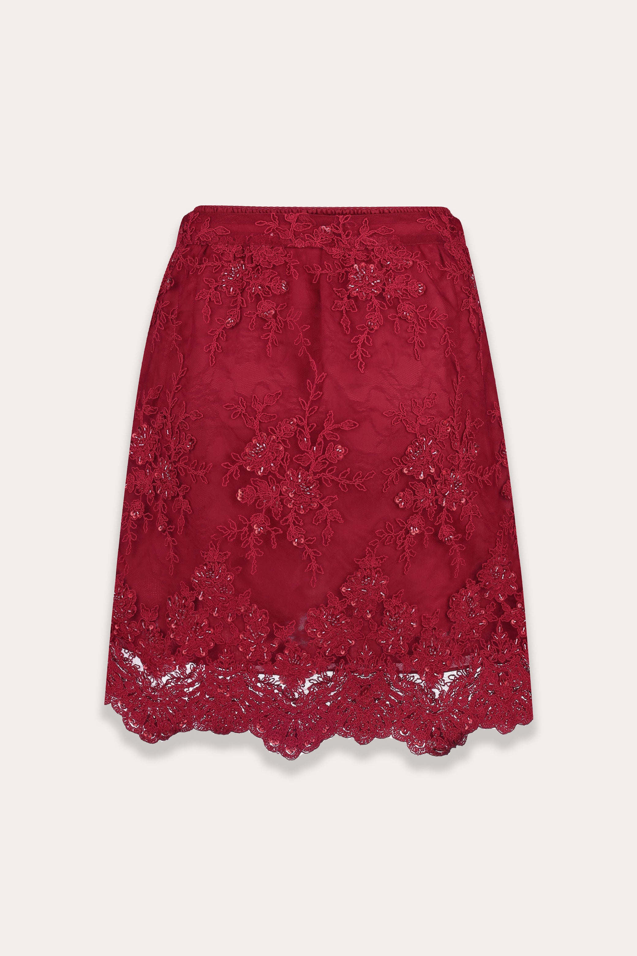Isabelle skirt in lace and viscose lining