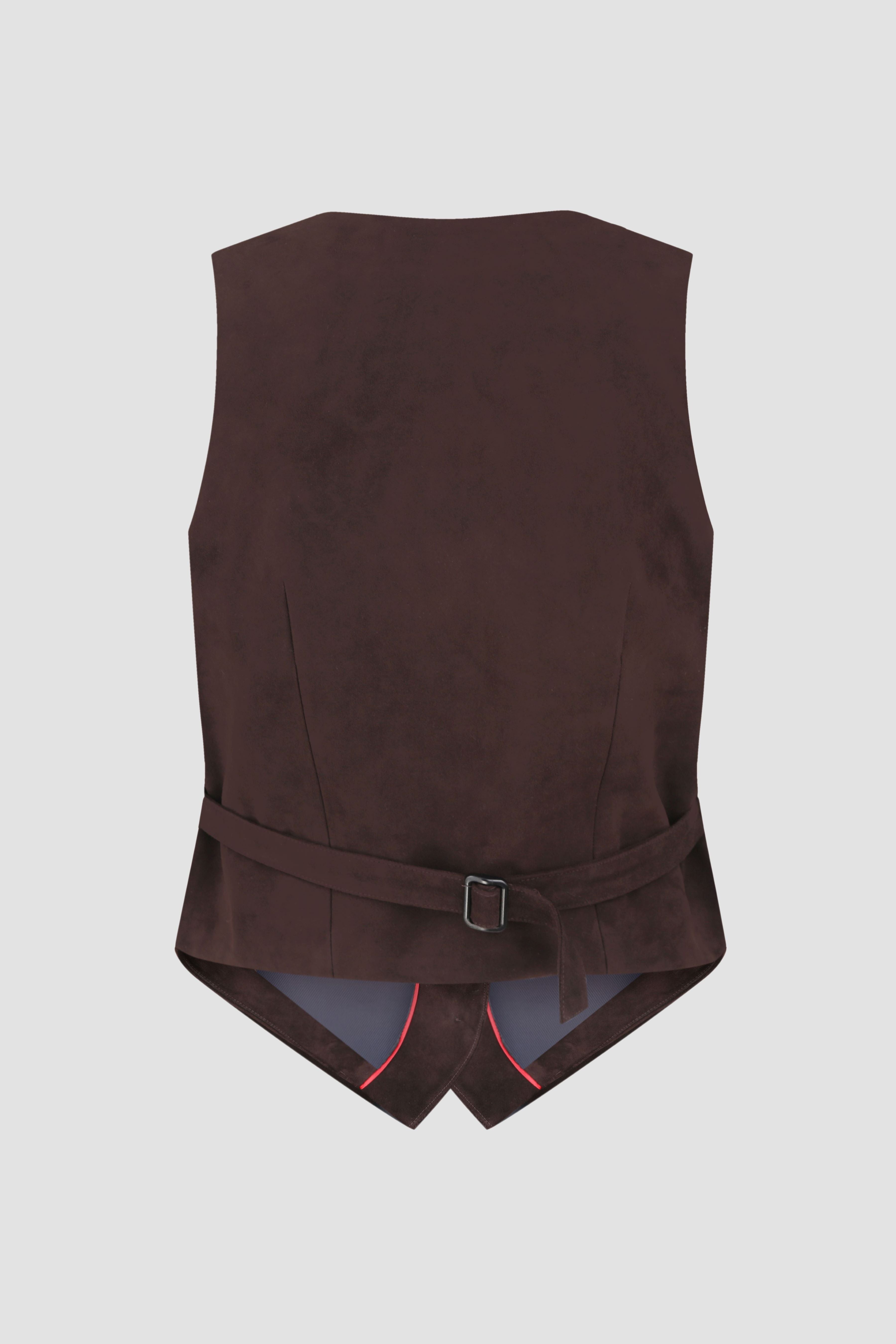 Жилет із натуральної замши