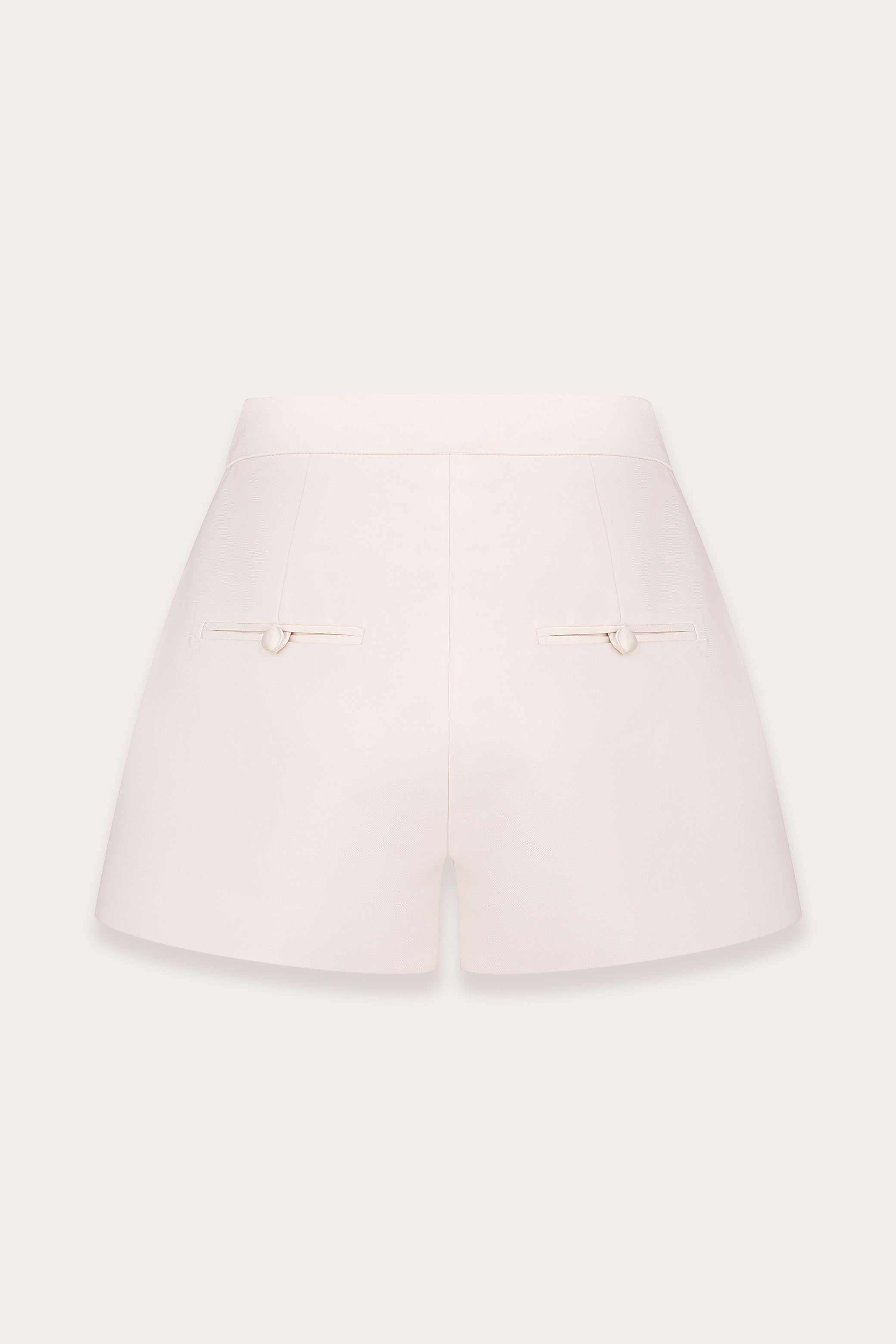 Tuxedo shorts in wool & silk