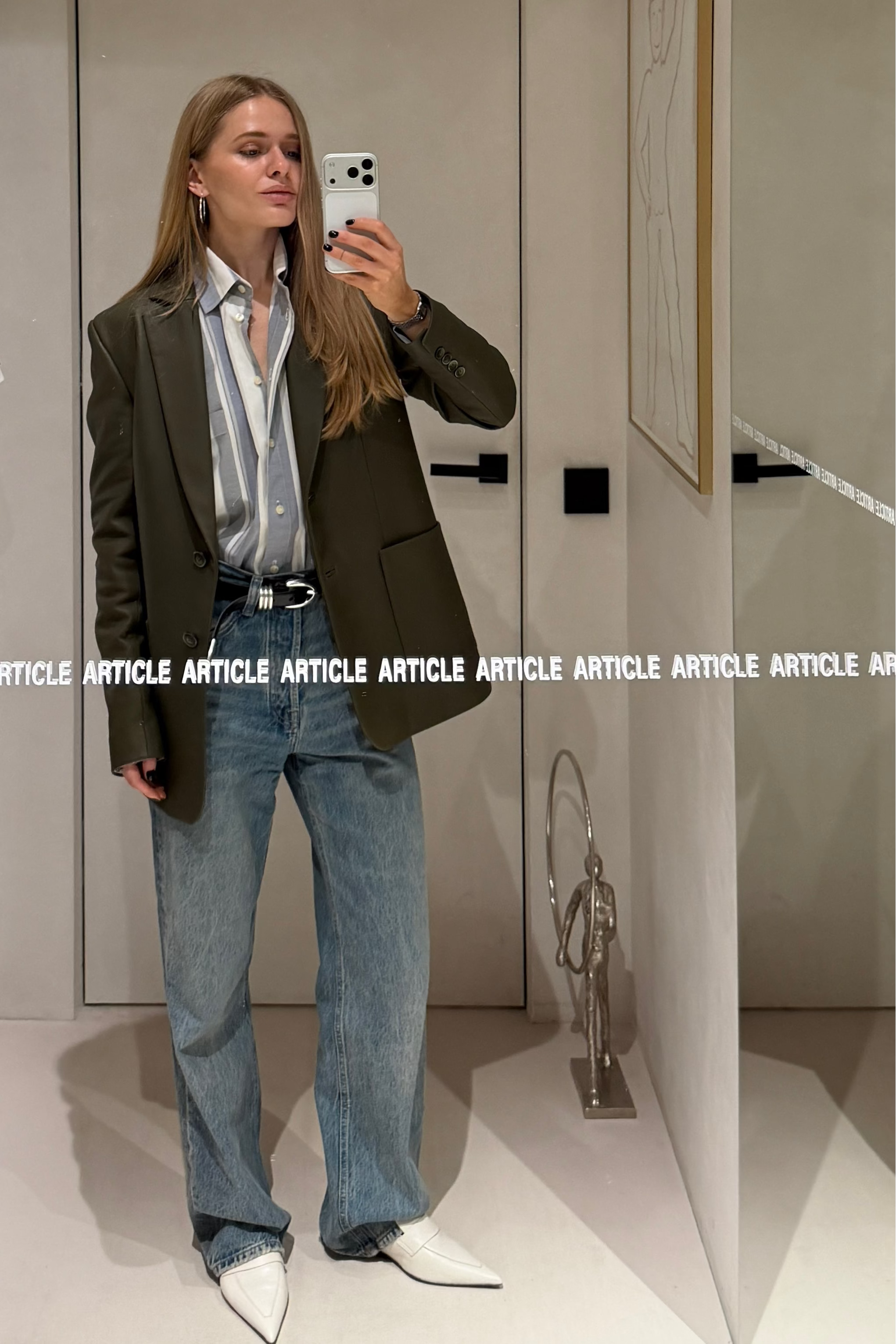 Шкіряний блейзер Dorchester