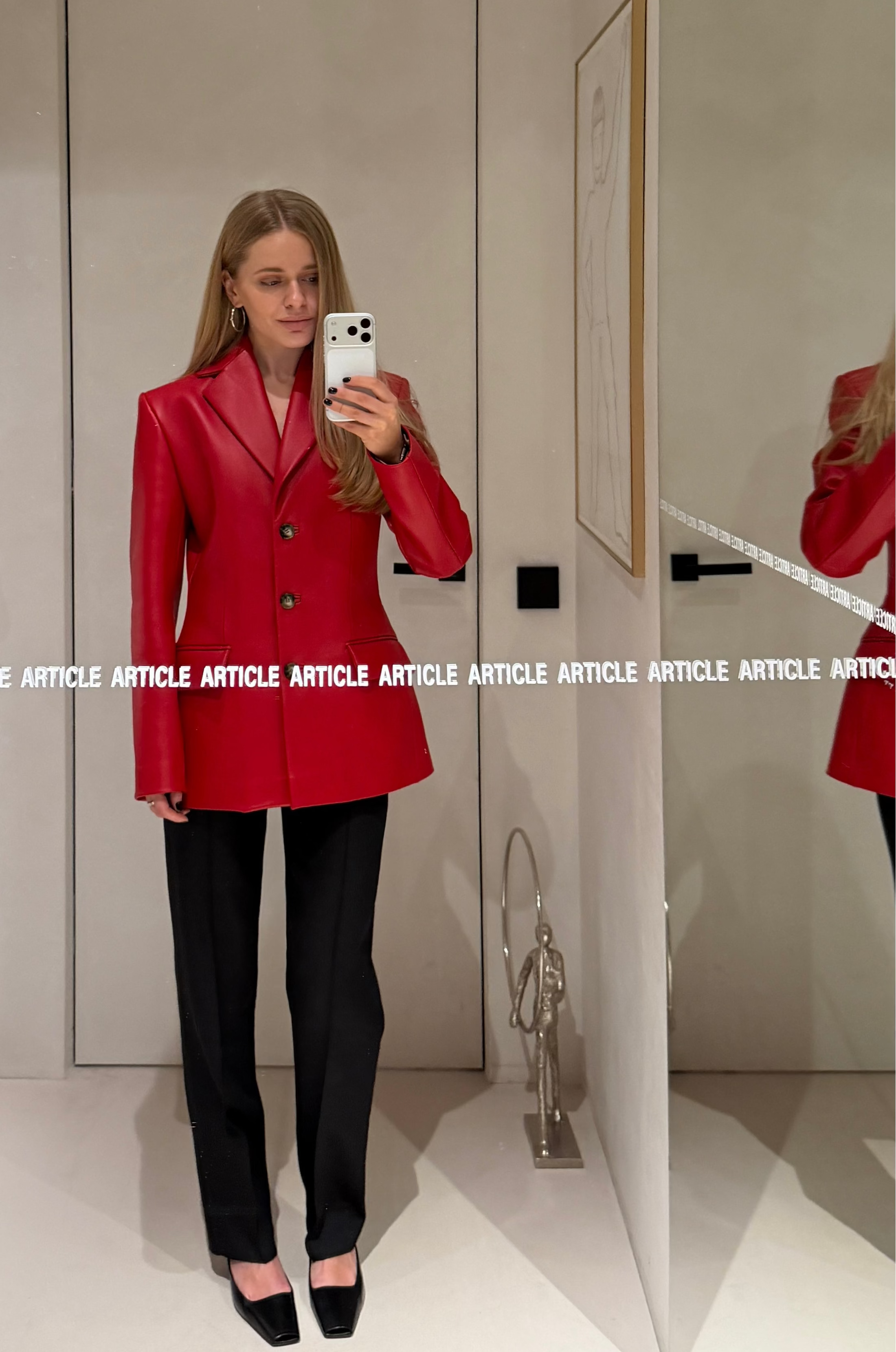 Шкіряний блейзер Венеція