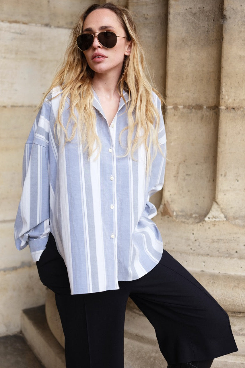 Striped cotton shirt