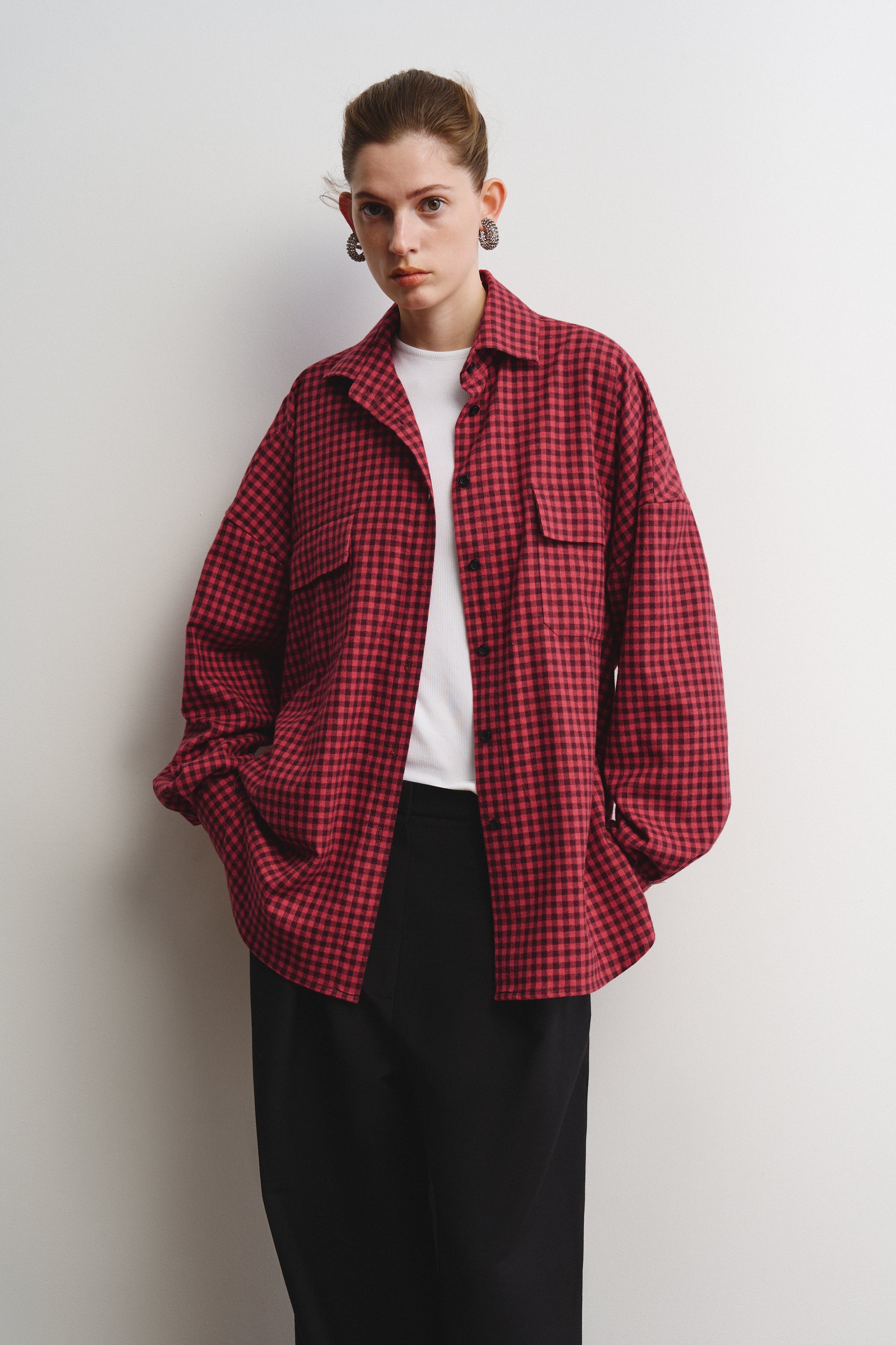 Shirt checked in cotton