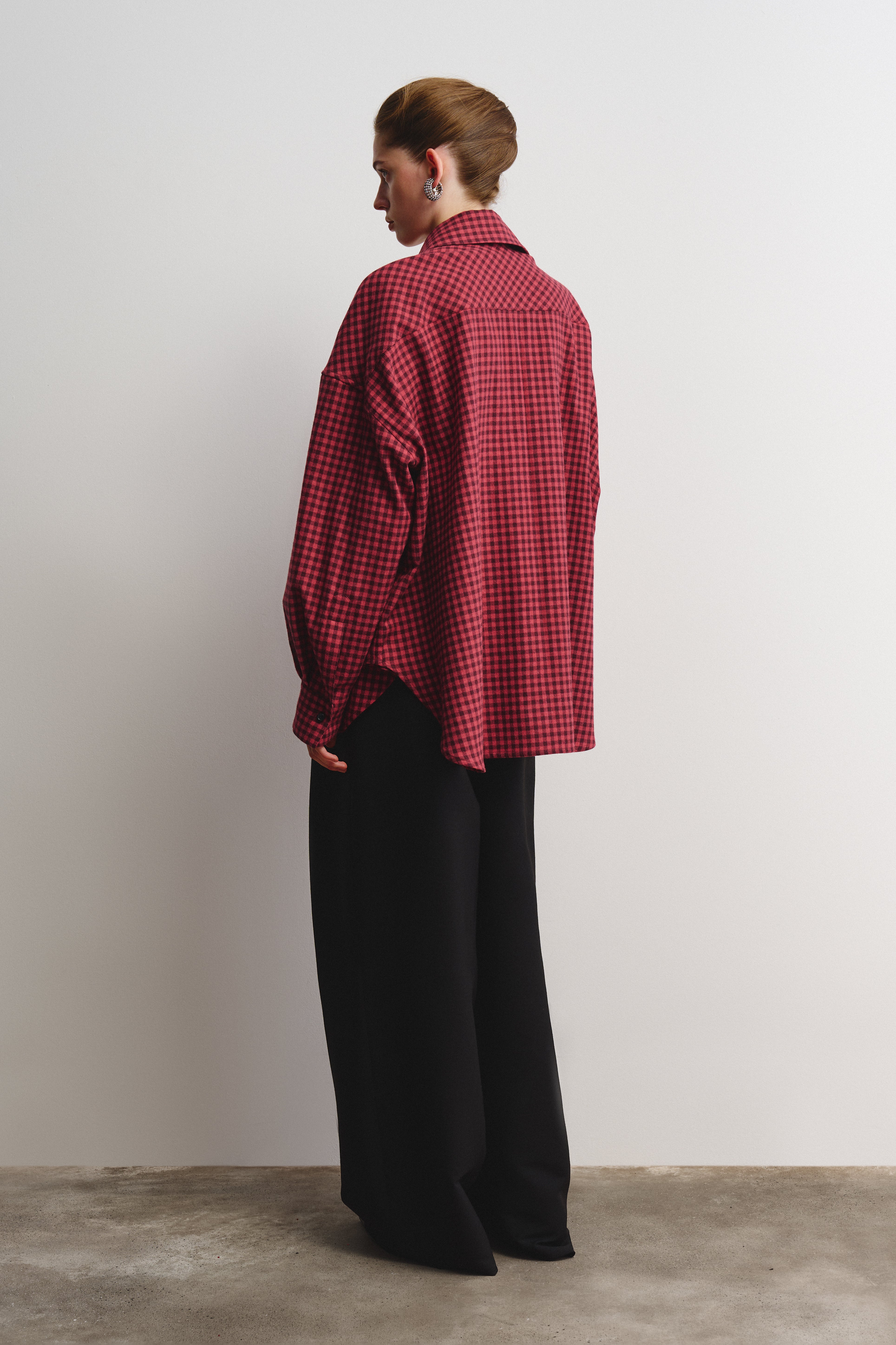 Shirt checked in cotton