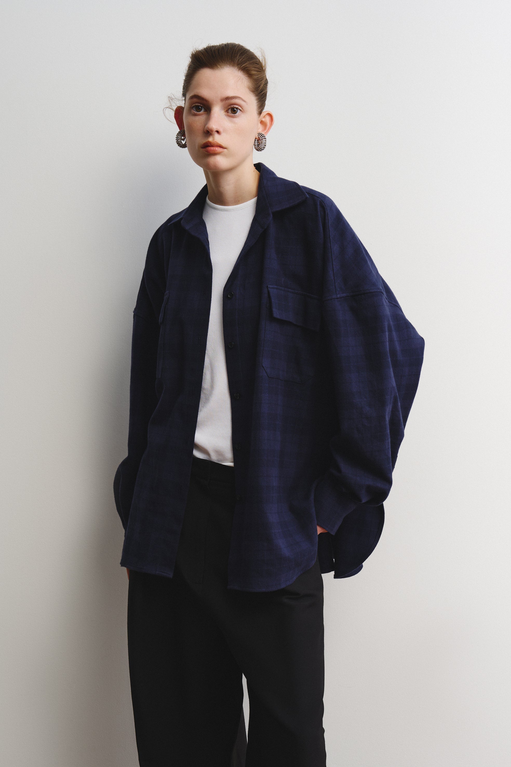 Shirt checked in cotton