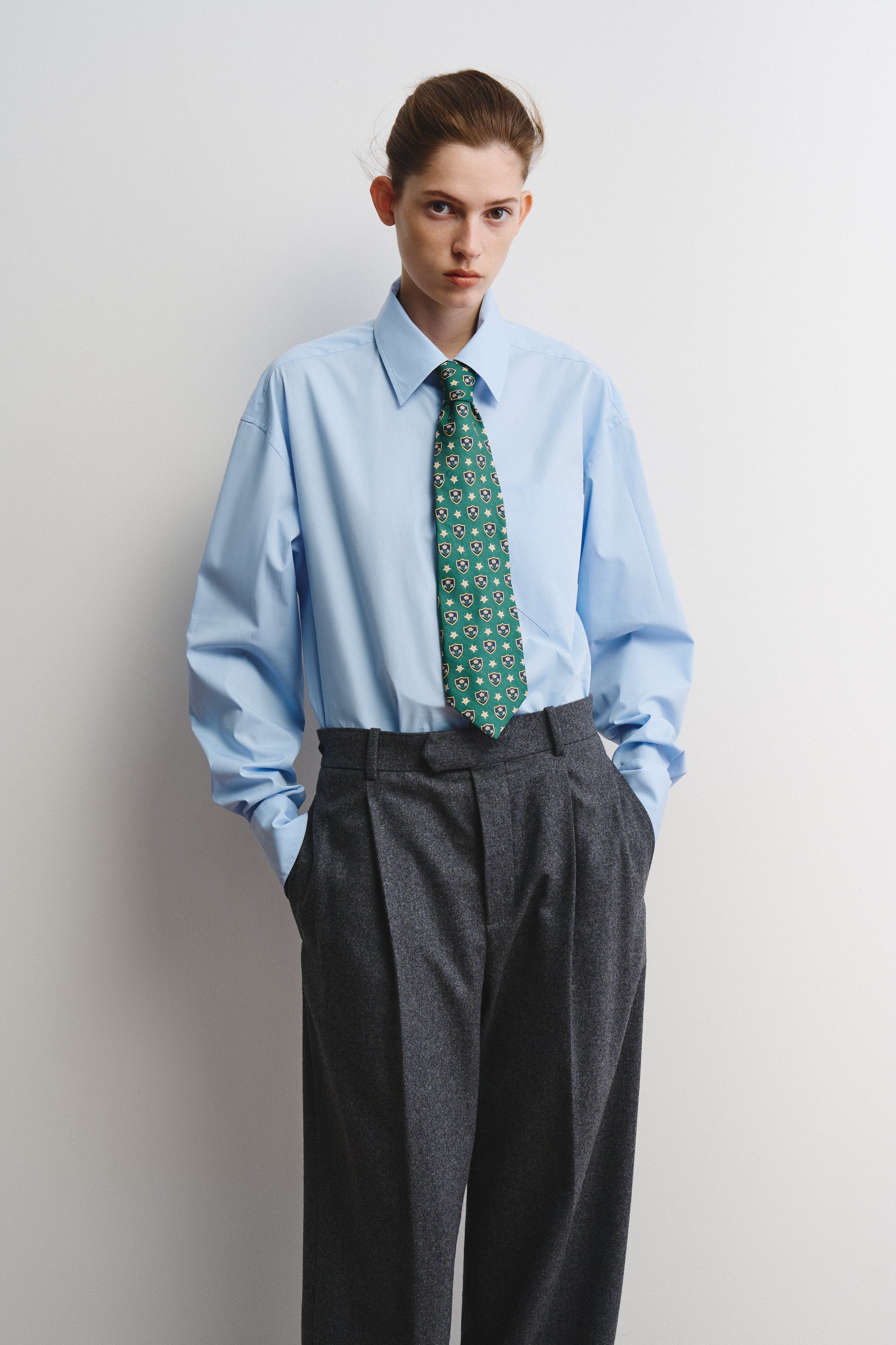 Ava shirt in cotton poplin