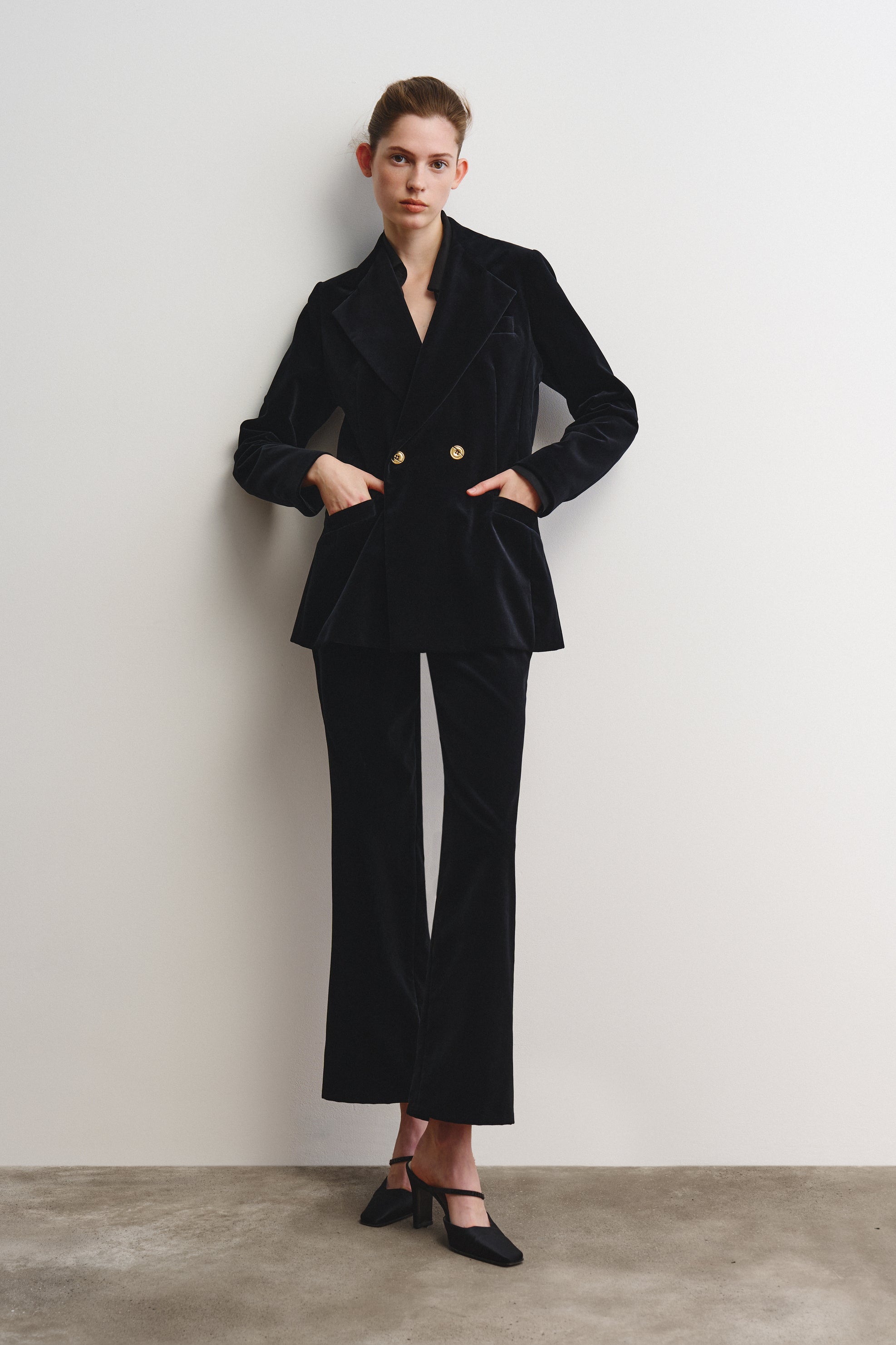 Jane Trousers in cotton velour