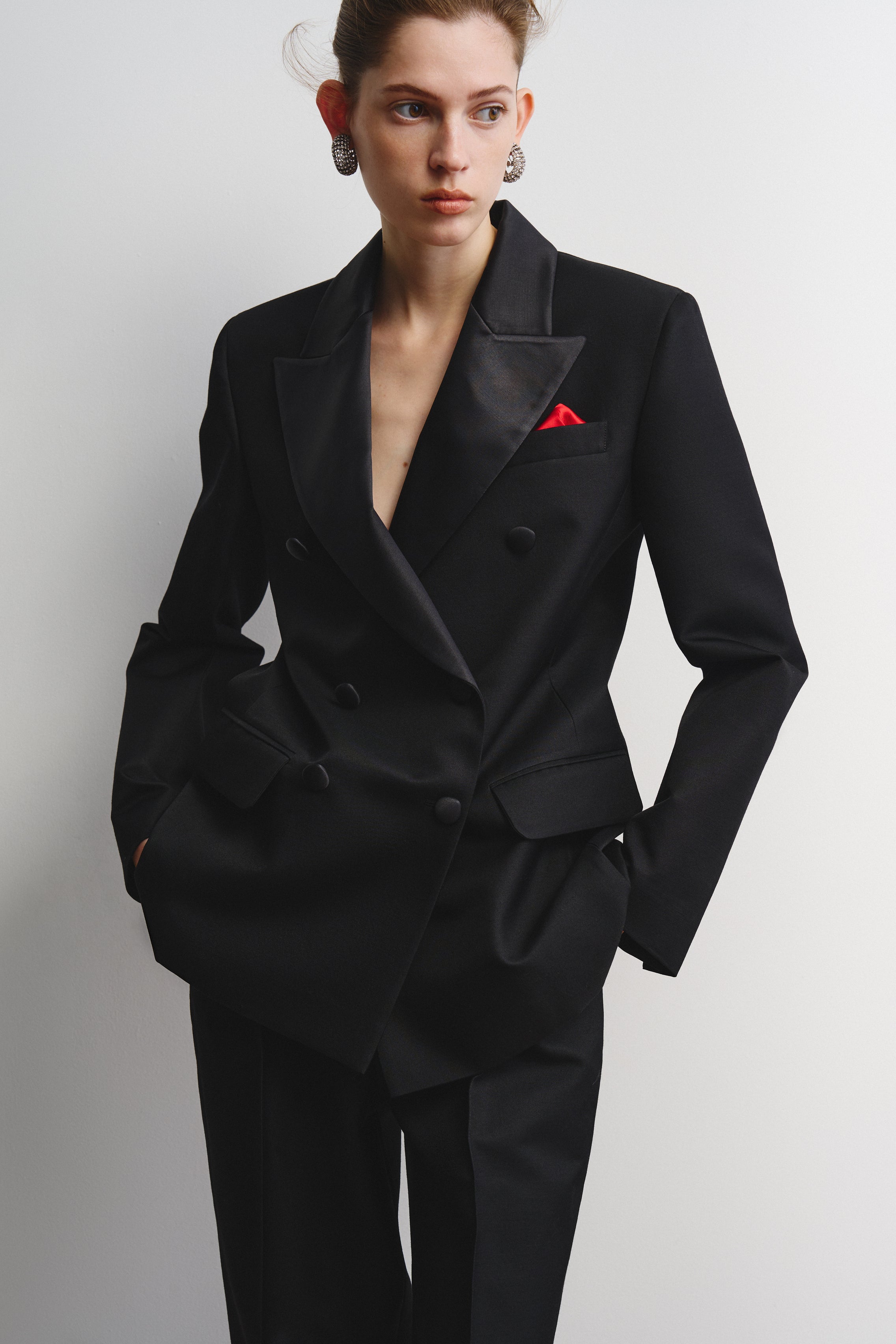  Grace Blazer in wool and silk