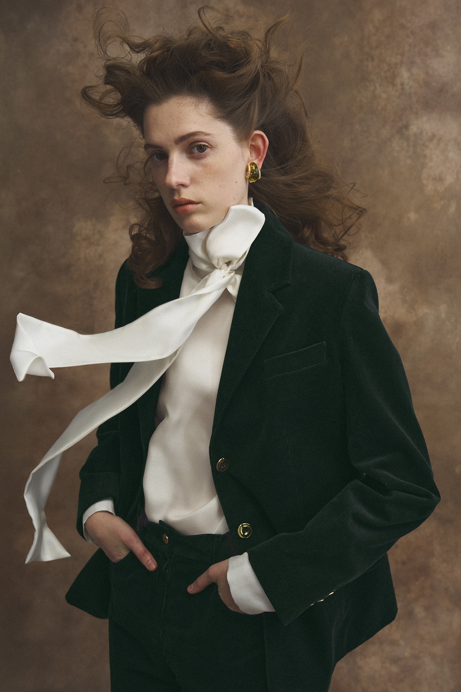 Oxford blazer in corduroy cotton