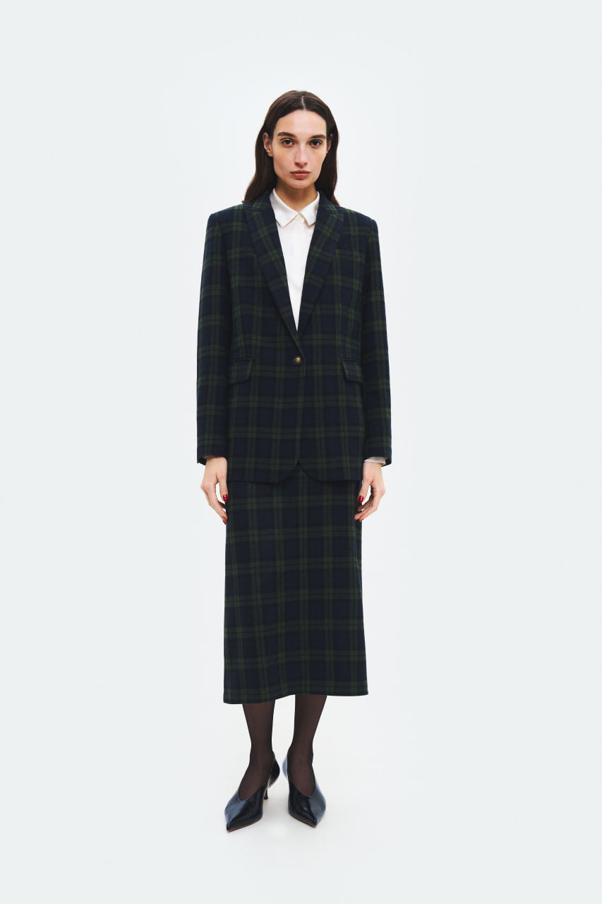 Pencil in check wool